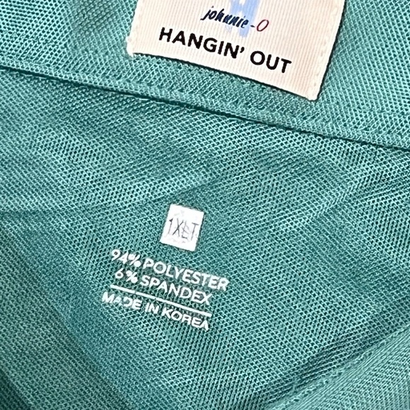 Johnnie-O Men’s XLT Tall Performance Stretch Cotton Green Classic Polo - Picture 5 of 5